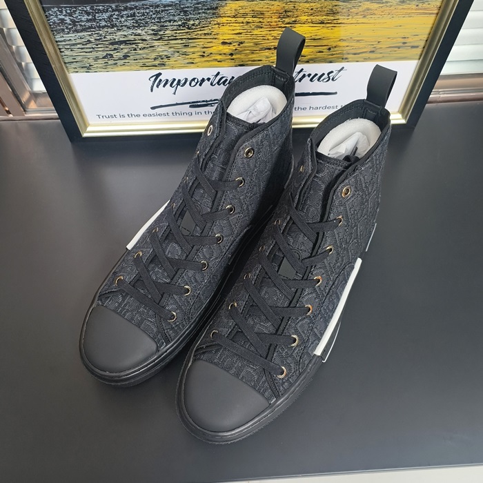 ディオール ユニセックス オブリーク トップ スニーカー - Oblique High-top  - dis1630x