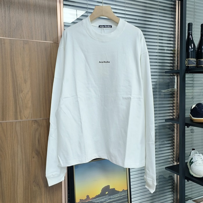 アクネ メンズ クルーネック 長袖Tシャツ - Acne Round- anc3396x