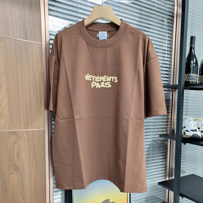ヴェトモン ユニセックス ラウンドネック半袖Tシャツ - VetementsOver Size- vec4982x