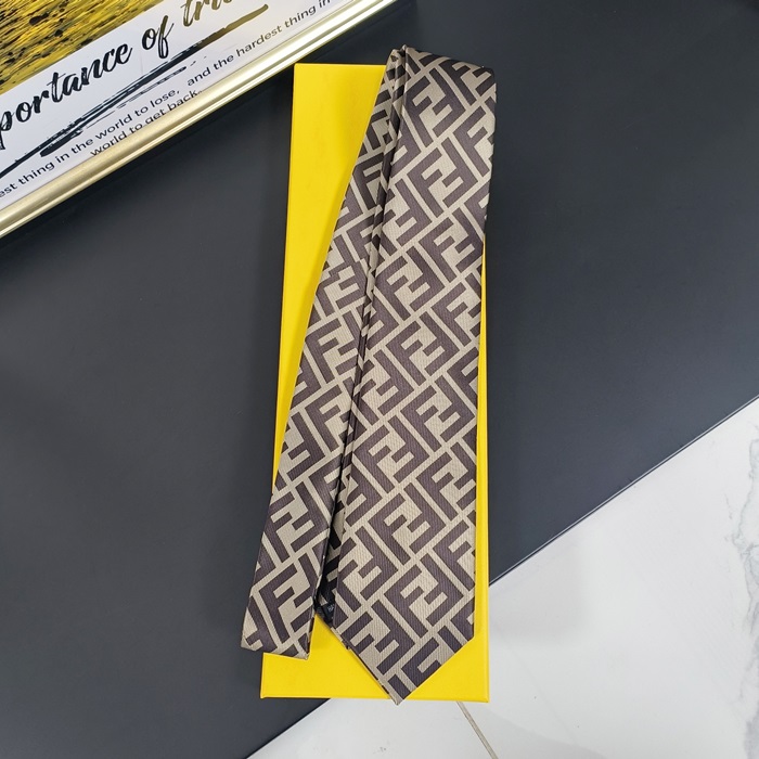 FENDI MENS NECKTIE GRAY - フェンディ メンズ ネクタイ FE0001