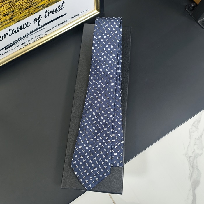 CHANEL MENS NECKTIE BLACK - シャネルメンズ ネクタイ ブラック CHAN0001