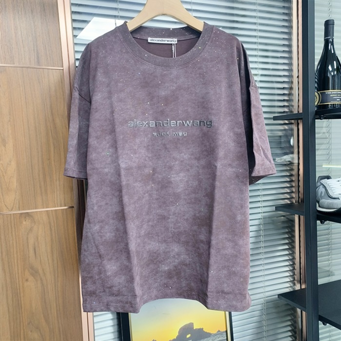 アレキサンダーマックイーン メンズ イニシャル チャコール 半袖Tシャツ - Charcole  - alx0198x