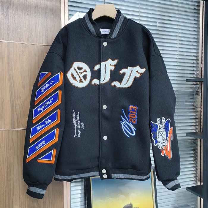 オフホワイト メンズ ボンバー ジャケット -  Bomber  - ofc3084x