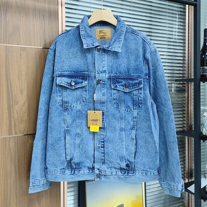 バーバリー メンズ ブルー デニム ジャケット -  - bu318x