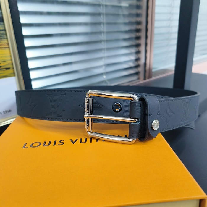   Belt,3.5cm,LOUBT0212 - ルイヴィトンメンズレザーベルト,3.5cm,ブラック