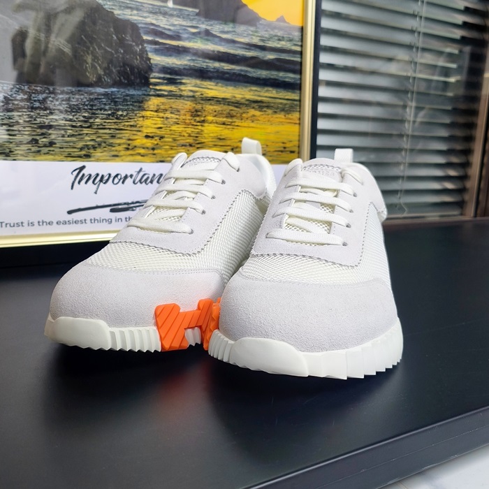 エルメス ユニセックス バウンシング スニーカー  - White  - he326x