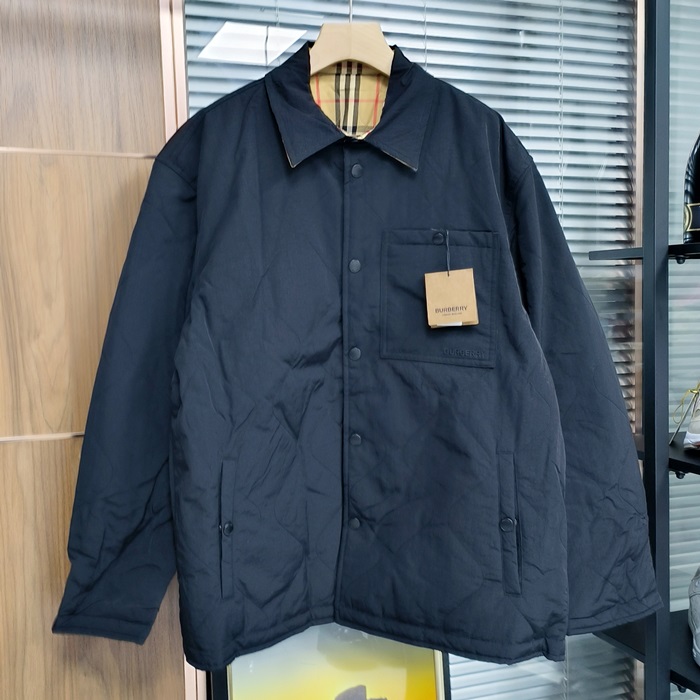 バーバリー メンズ ブラック ダウン リバーシブル ジャケット - - bur04579x