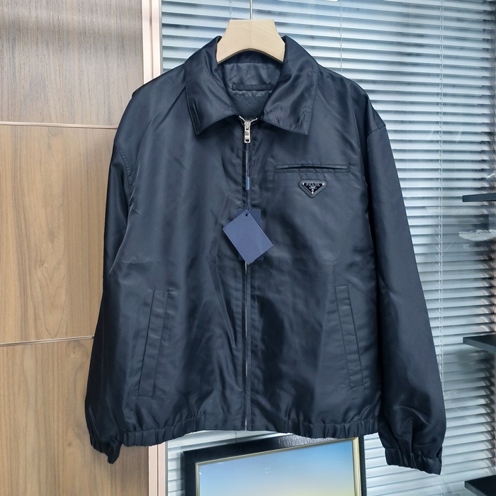 プラダ メンズ ブラック ジャケット - - prc17x