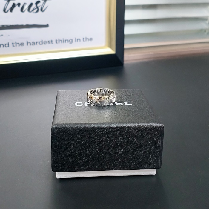 シャネルレディース ホワイト ゴールド リング -   - acc174x