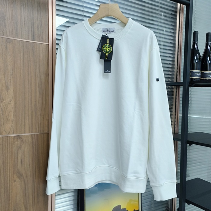 Light Reflection Man-to-man White - ストーンアイランドメンズ LOGO コットン スウェット Sto0340x Size(m - 2xl) ホワイト