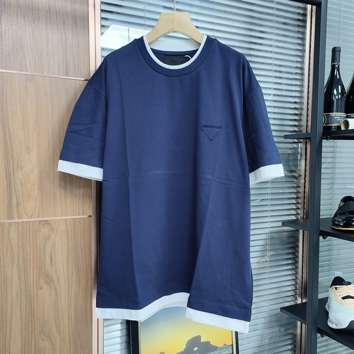 プラダ メンズ ラウンドネック半袖Tシャツ - Round- prc5470