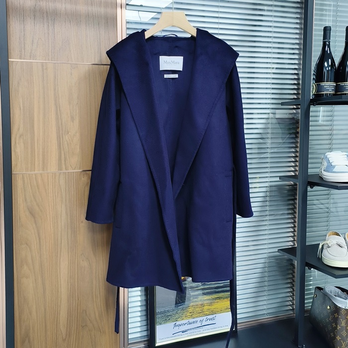 Maxmara  Cashmere - マックスマーラレディース ビジネス カシミア コート Max0029xブルー