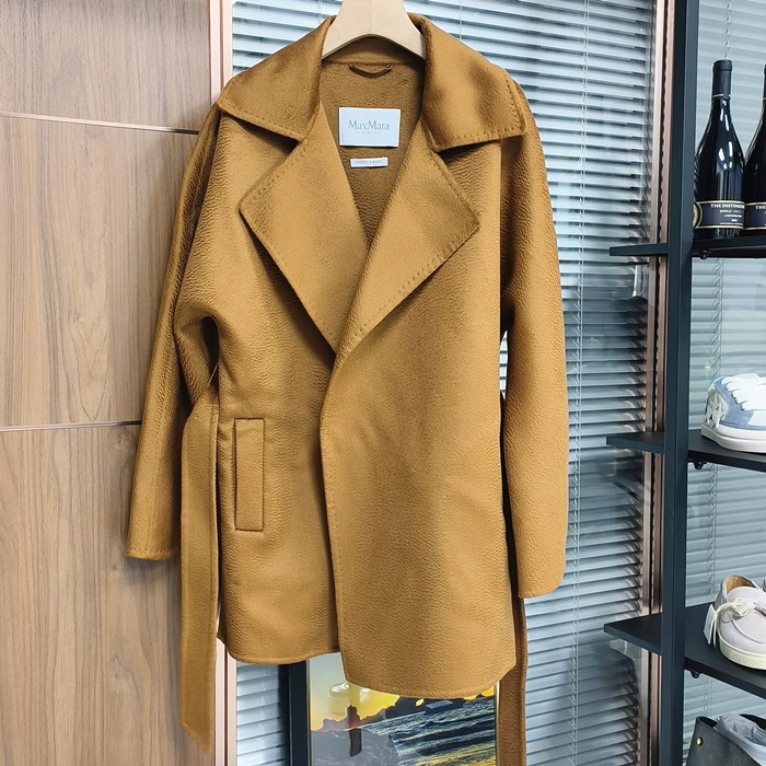 Maxmara  Cashmere - マックスマーラレディース ビジネス カシミア コート Max0047xブラウン