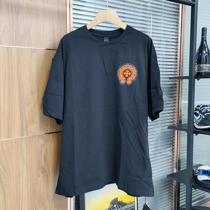 クロムハーツ メンズ ラウンドネック半袖Tシャツ - Round- chc5630x