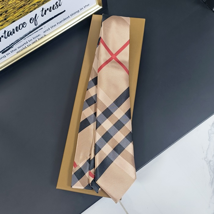 BURBERRY MENS NECKTIE BROWN - バーバリー メンズ ネクタイ ブラウン, BU0001