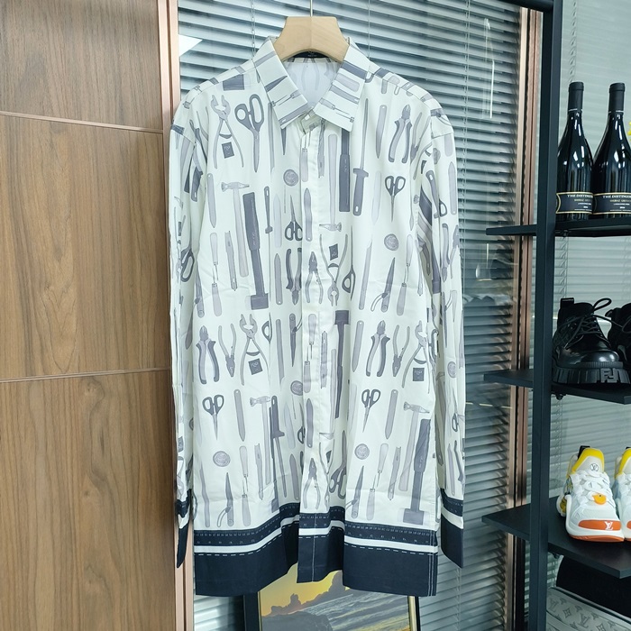 フェンディ メンズ ホワイト シャツ - White Shirts - fec1069x