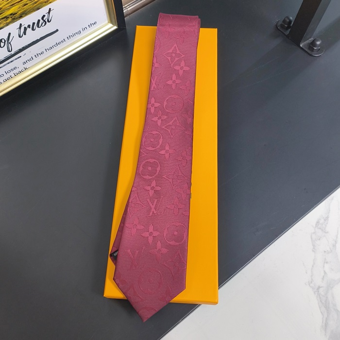  MENS NECKTIE レッド- ルイヴィトン メンズ ネクタイ レッド-lou00002