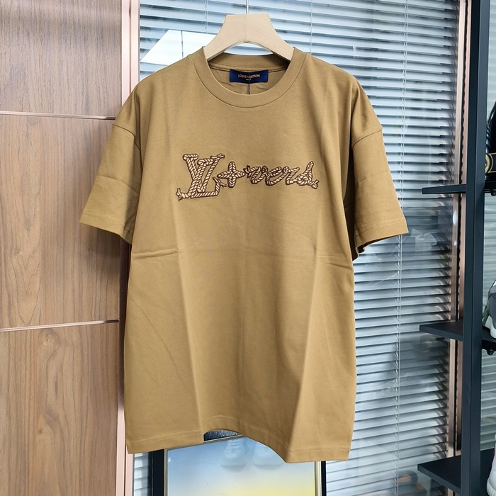 ルイヴィトン メンズ エンブロイダード 半袖Tシャツ - - lvc5585x