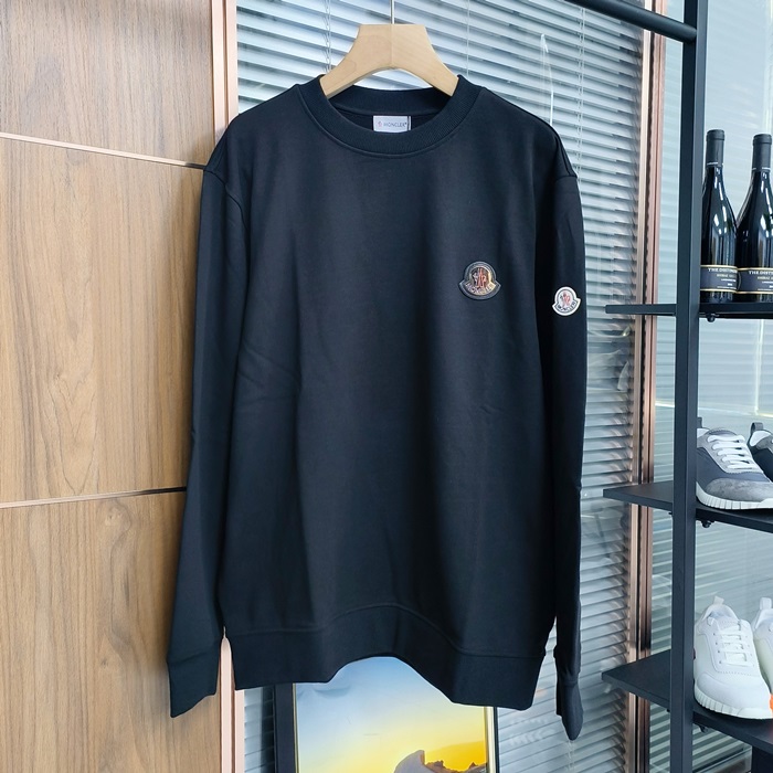 2025 Logo - モンクレールメンズ LOGO カジュアル コットン 長袖Tシャツ Moc0194x.Size(s - xl).ブラック