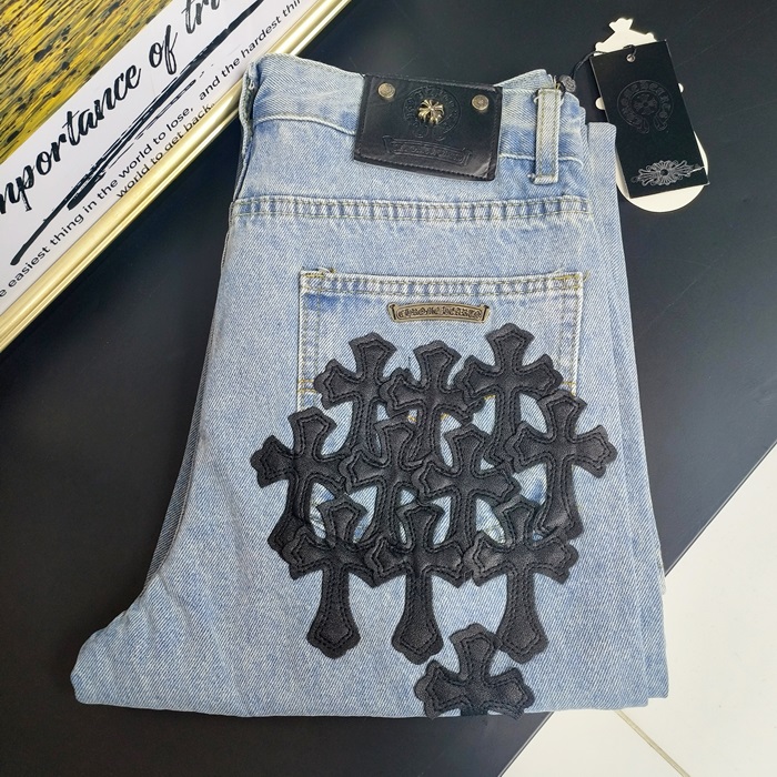 クロムハーツ メンズ ブルー ジーンズ -  - chc798x