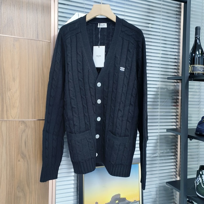 セリーヌ ユニセックス Vネック カーディガン - Celine  - cec5290x