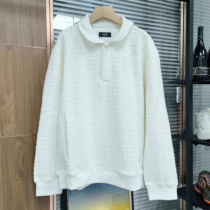 フェンディ メンズ ポロ 長袖Tシャツ - Polo- fec3177x