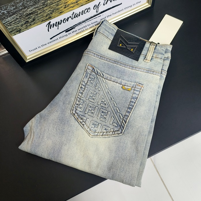 2025 Basic- フェンディメンズ ベーシック カジュアル パンツ Fen0913x.ブラック