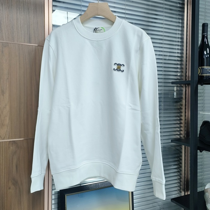 セリーヌ メンズ モダン アイボリー スウェット - Ivory  - Ce184x