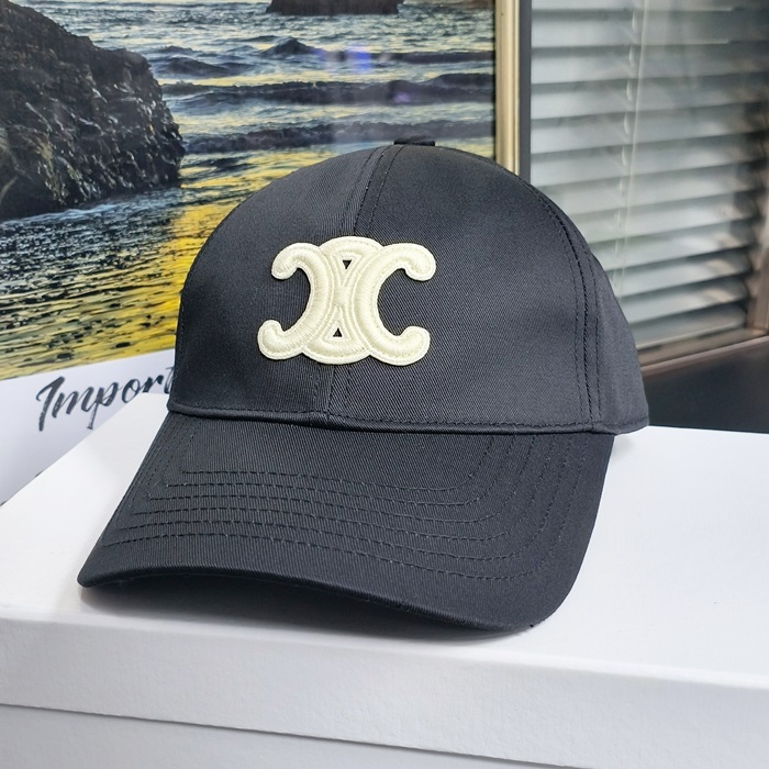 セリーヌユニセックス ブラック ボールキャップ - Celineacc1865x