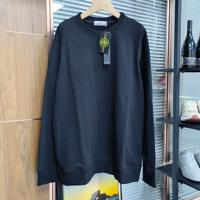 ストーンアイランド メンズ モダン ブラック スウェット -  - st91x