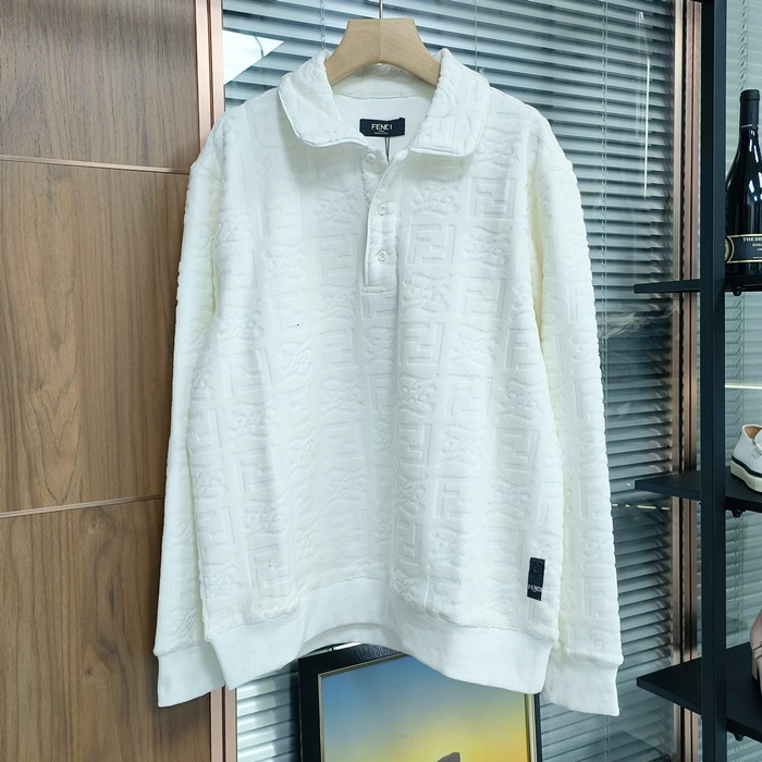 フェンディ メンズ ポロ 長袖Tシャツ - Polo- fec3177x