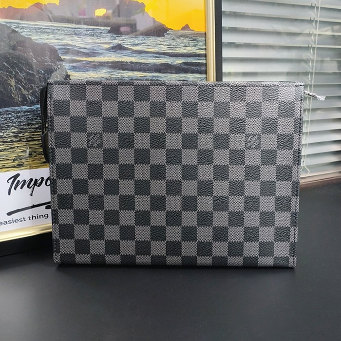  26cm - ルイヴィトン モノグラム ユニセックス クラッチバッグ M47542,LOUB0622 ,26cm,ブラック