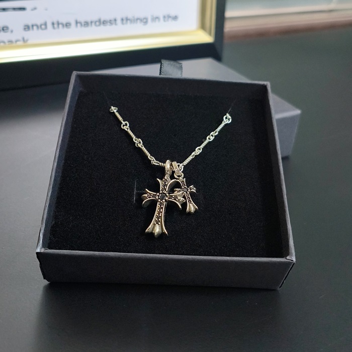 クロムハーツ スターリング シルバー ネックレス CR028, JASON