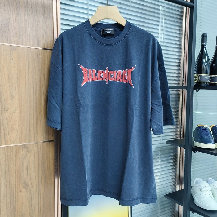 バレンシアガ メンズ ラウンドネック半袖Tシャツ -  Round- bac5638x