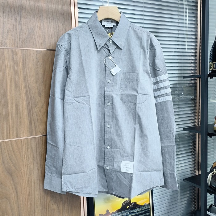 トムブラウン メンズ グレー シャツ - Graythc1226x