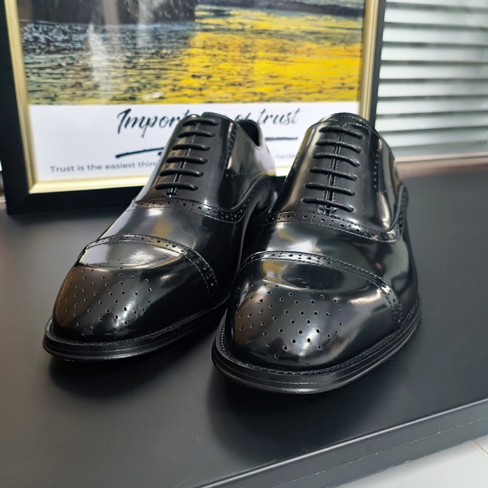 ,LOUS2190 - ルイヴィトンメンズレザーオックスフォードブラック