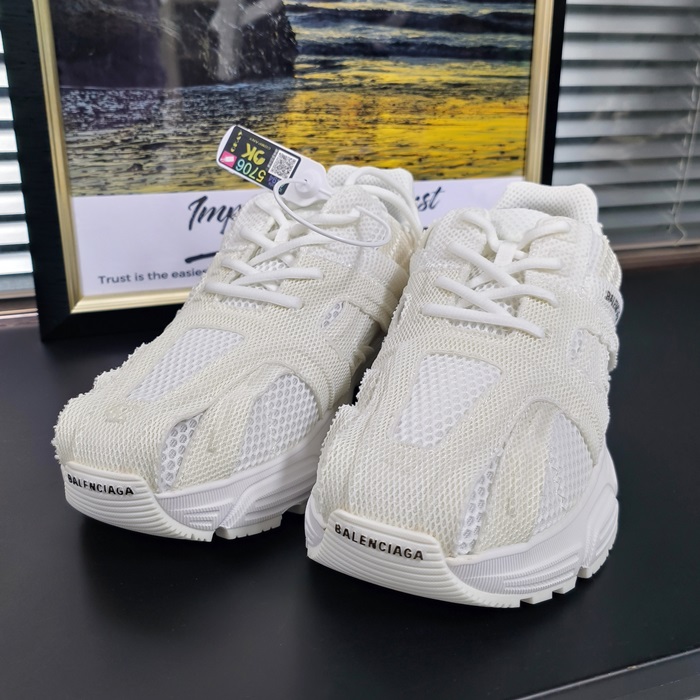バレンシアガ ユニセックス Trainer ホワイト スニーカー -White  - bal01423x