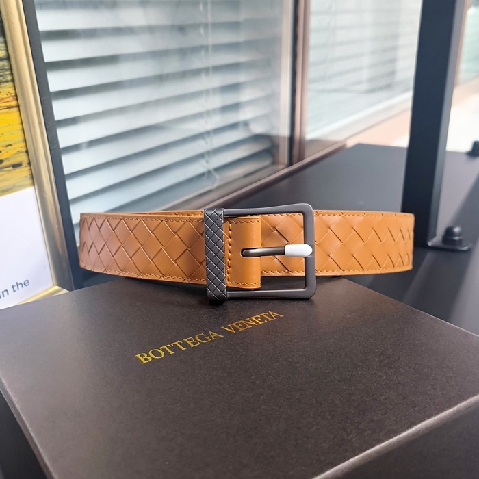 Bottega Veneta  Belt,3.5cm,BOTBT0049 - ボッテガヴェネタメンズレザーベルト,3.5cm,オレンジ
