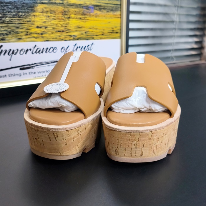 エルメス レディース ウェッジヒール ミュール -   Wedges heel  - hes1457x