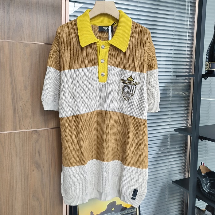 フェンディ メンズ ポロ 半袖Tシャツ - Polo- fec6453x