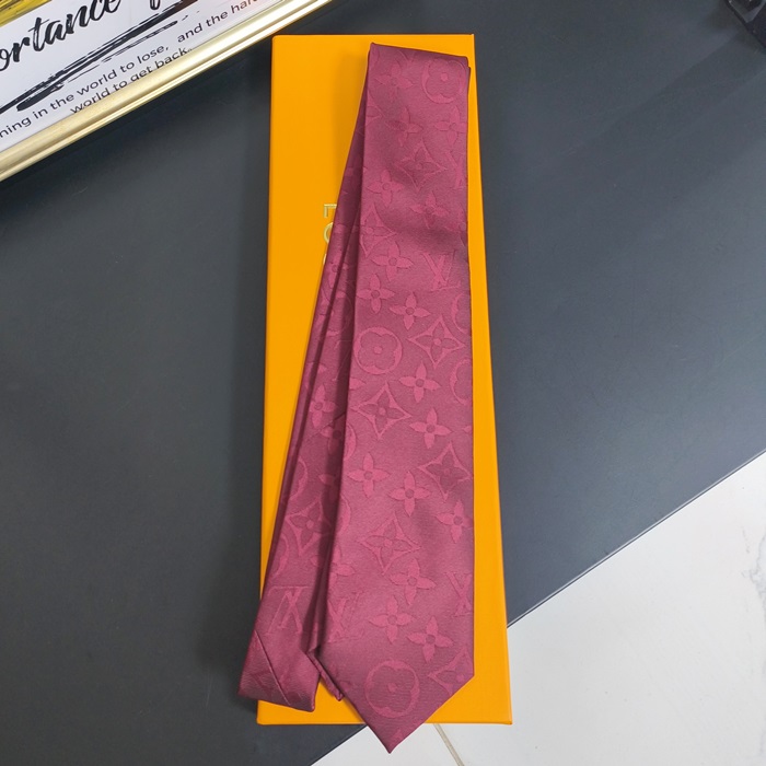  MENS NECKTIE レッド- ルイヴィトン メンズ ネクタイ レッド-lou00002