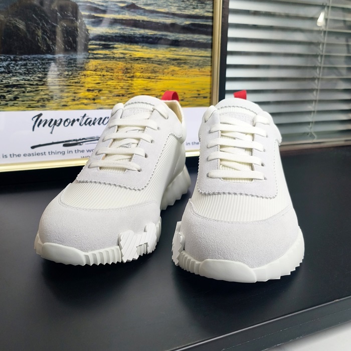   - エルメスメンズ ランニングシューズ , HERS0340, ホワイト