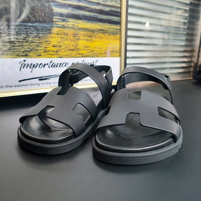 エルメス ユニセックス トレンディ ブラック サンダル -Sandals - her0886x