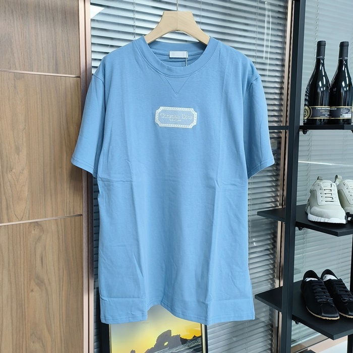ディオール メンズ ブルー 半袖Tシャツ -dic572x