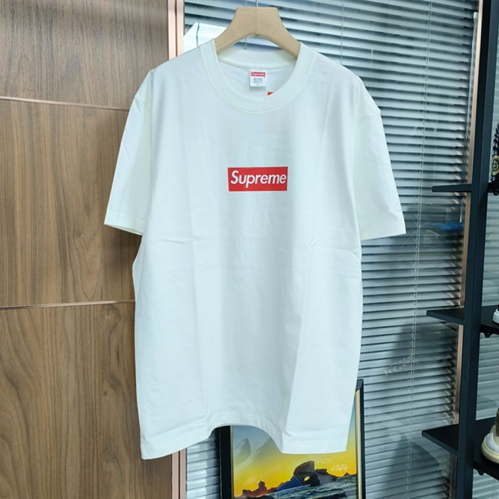  Short Sleeved  White - シュプリームメンズ LOGO コットン 半袖Tシャツ Sup0122x Size(s - xl) ホワイト