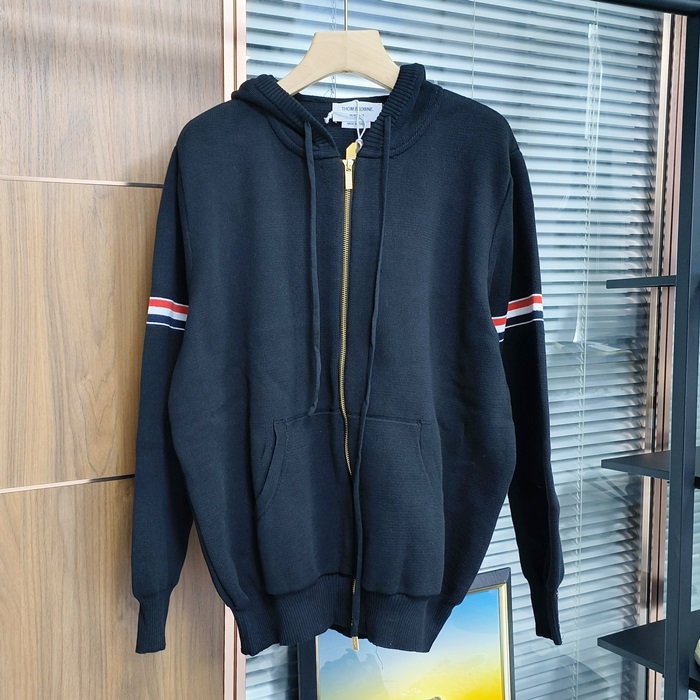 トムブラウン メンズ フード ニットアウターウェア - Hood Knitwear - thc3032x