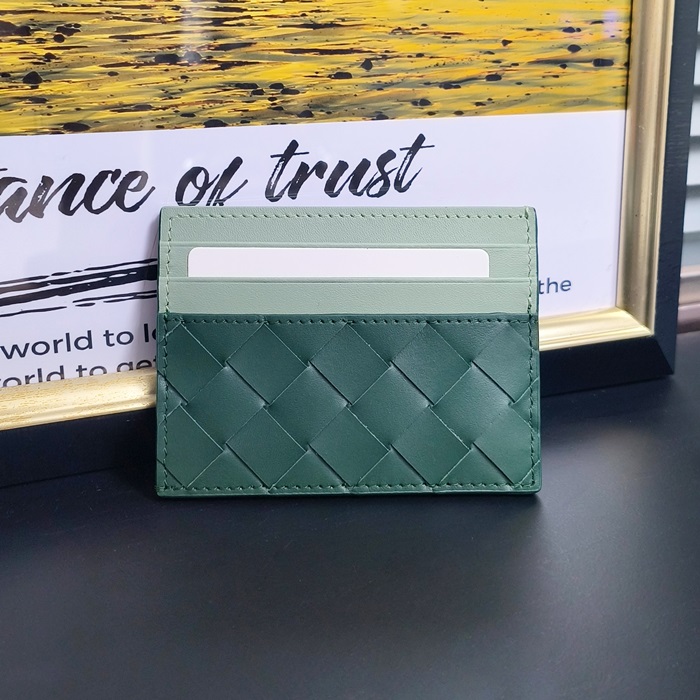 ボッテガヴェネタ メンズ グリーン カード財布 - Green Card Case - bv212x