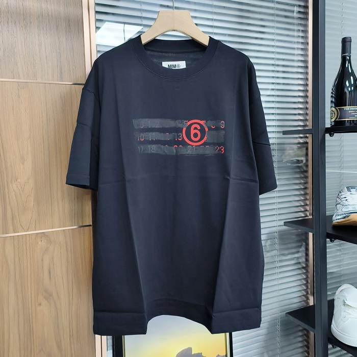 メゾンマルジェラ メンズ ラウンドネック半袖Tシャツ -  Round- mac6445x