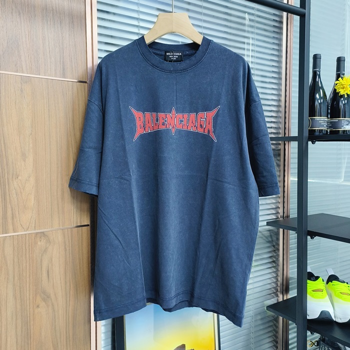 バレンシアガ メンズ ラウンドネック半袖Tシャツ -  Round- bac5638x