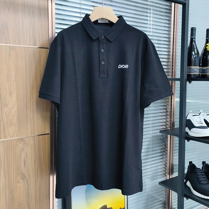 ディオール メンズ ブラック ポロ 半袖Tシャツ -   - dio01927x